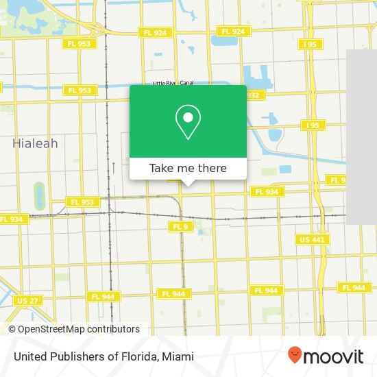 Mapa de United Publishers of Florida