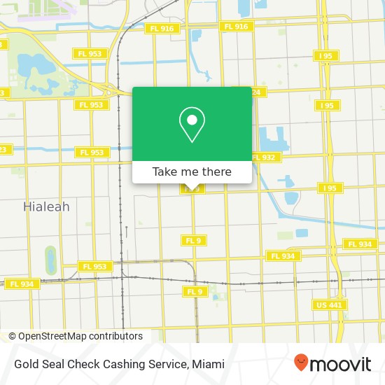 Gold Seal Check Cashing Service map