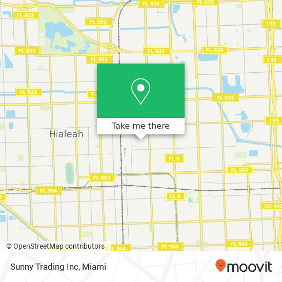 Sunny Trading Inc map