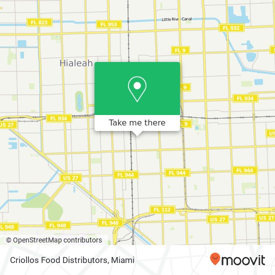 Criollos Food Distributors map