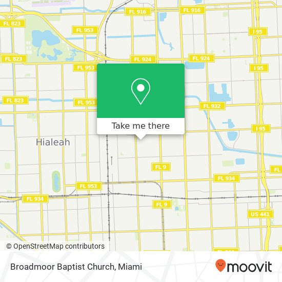 Mapa de Broadmoor Baptist Church