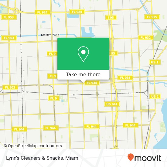 Lynn's Cleaners & Snacks map