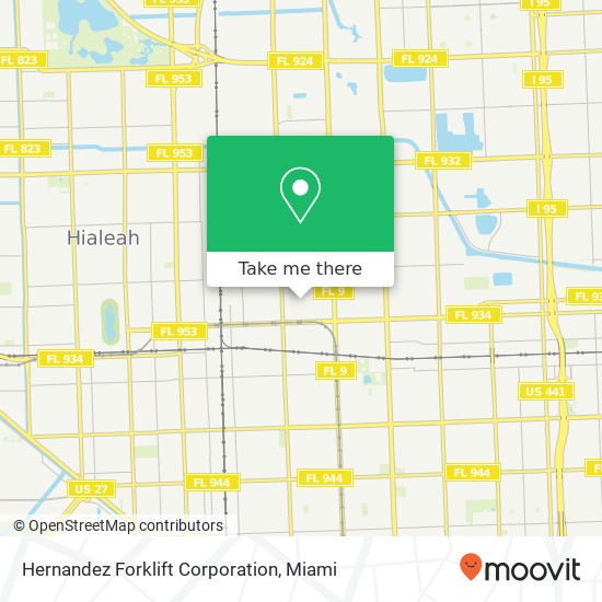 Mapa de Hernandez Forklift Corporation