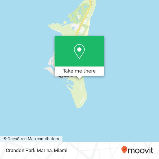 Mapa de Crandon Park Marina