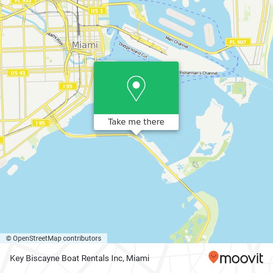 Key Biscayne Boat Rentals Inc map