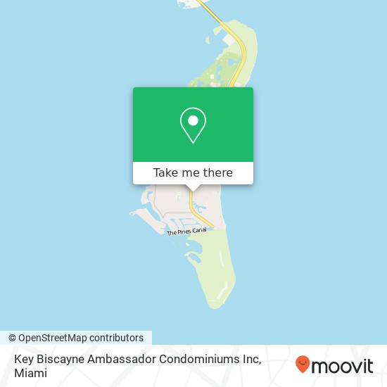 Mapa de Key Biscayne Ambassador Condominiums Inc