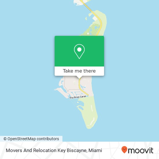 Movers And Relocation Key Biscayne map