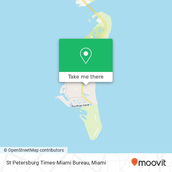 St Petersburg Times-Miami Bureau map