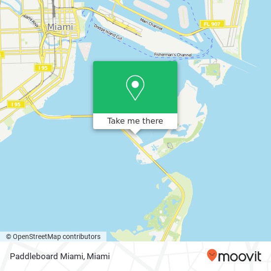 Mapa de Paddleboard Miami