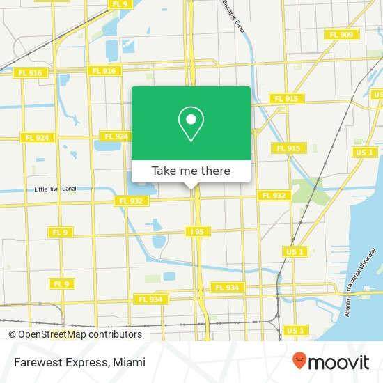 Farewest Express map