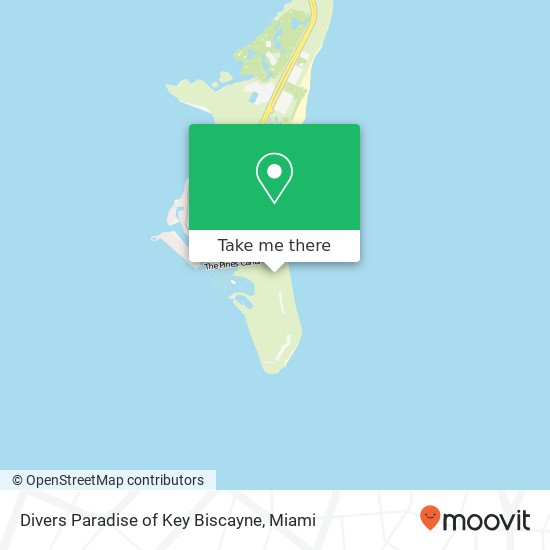 Divers Paradise of Key Biscayne map