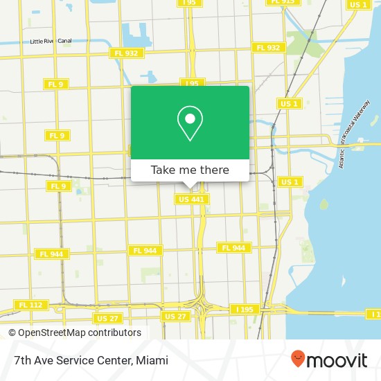 7th Ave Service Center map