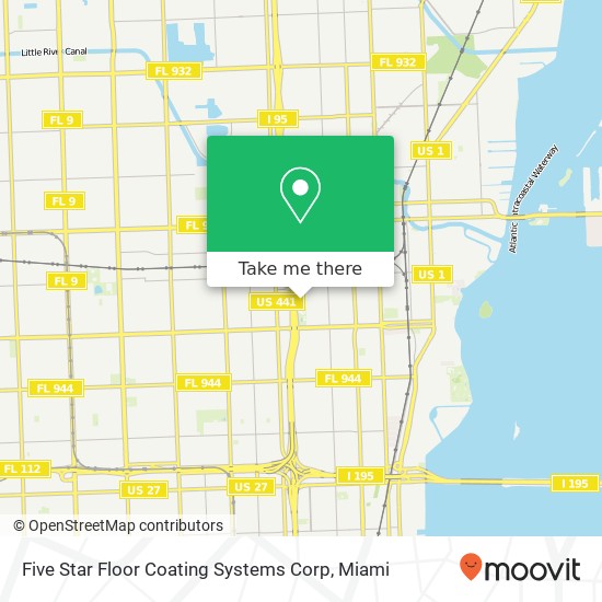 Five Star Floor Coating Systems Corp map
