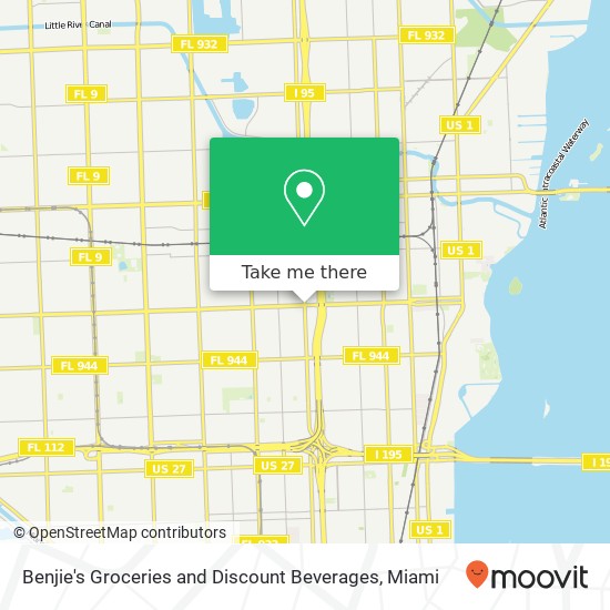 Mapa de Benjie's Groceries and Discount Beverages