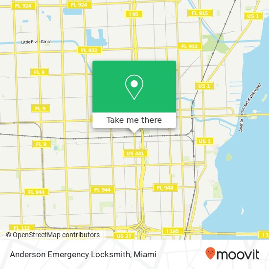 Mapa de Anderson Emergency Locksmith