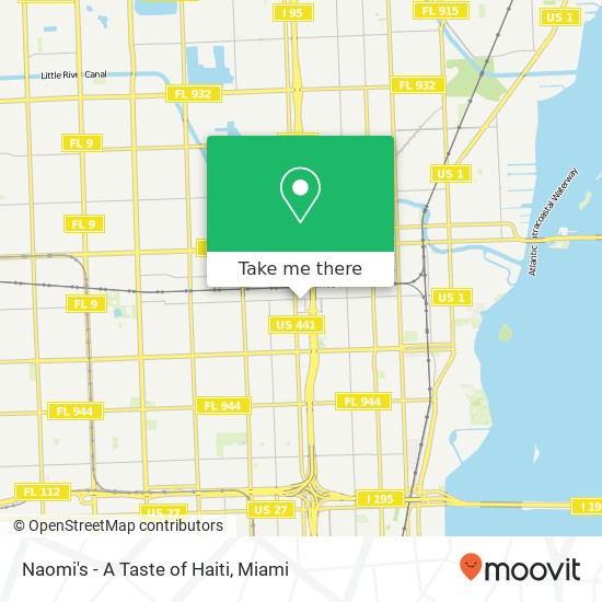 Naomi's - A Taste of Haiti map