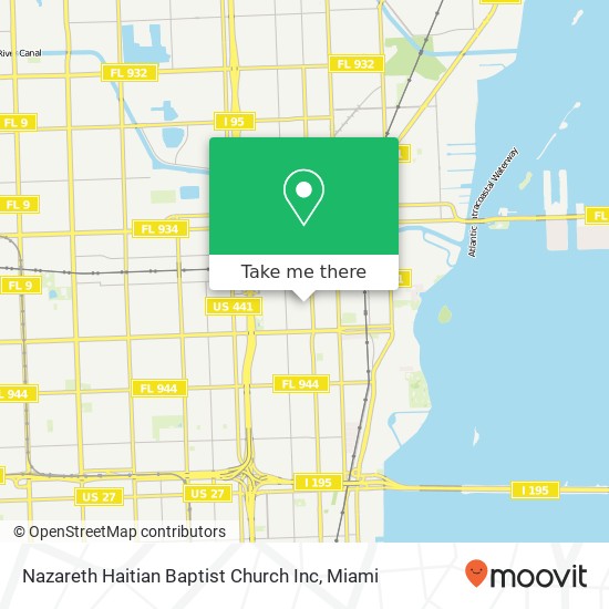 Mapa de Nazareth Haitian Baptist Church Inc