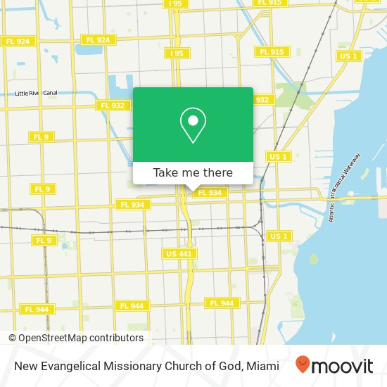 Mapa de New Evangelical Missionary Church of God