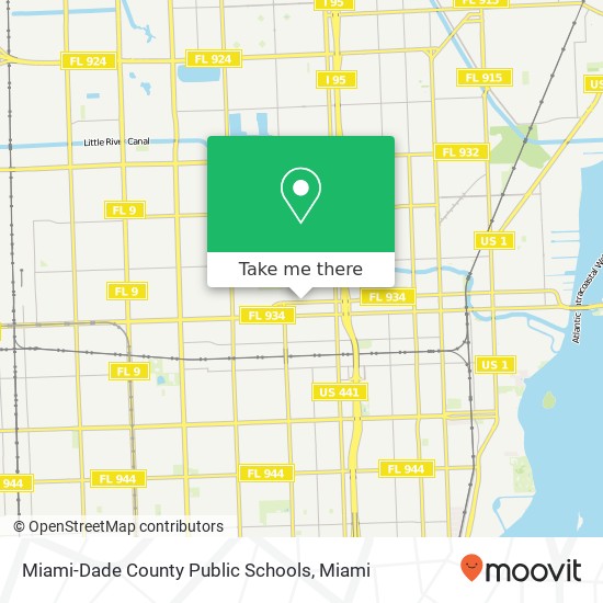 Miami-Dade County Public Schools map