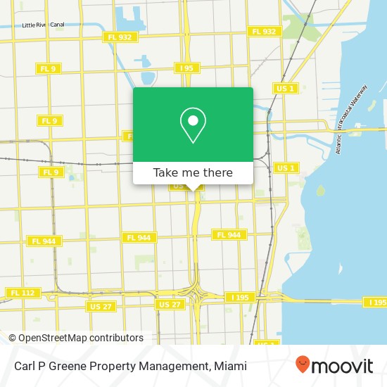 Carl P Greene Property Management map