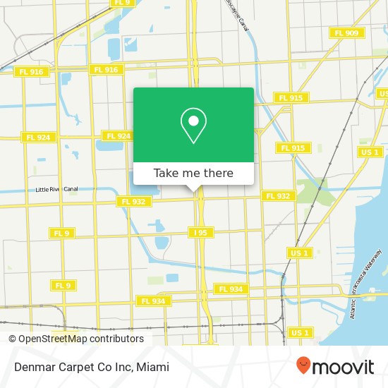 Denmar Carpet Co Inc map