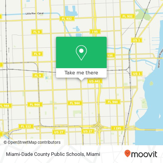 Miami-Dade County Public Schools map