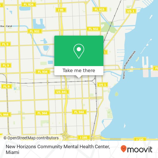 New Horizons Community Mental Health Center map