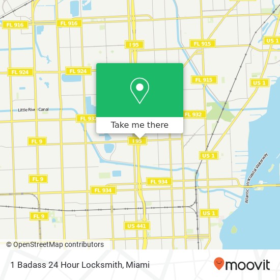 Mapa de 1 Badass 24 Hour Locksmith