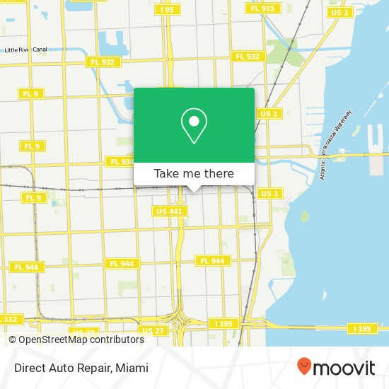 Direct Auto Repair map