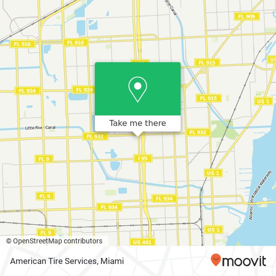 American Tire Services map