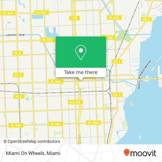 Miami On Wheels map