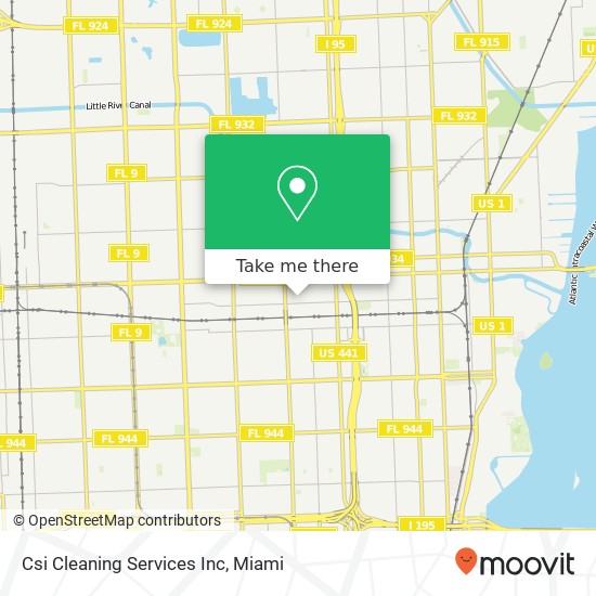 Mapa de Csi Cleaning Services Inc