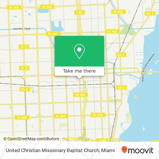 United Christian Missionary Baptist Church map