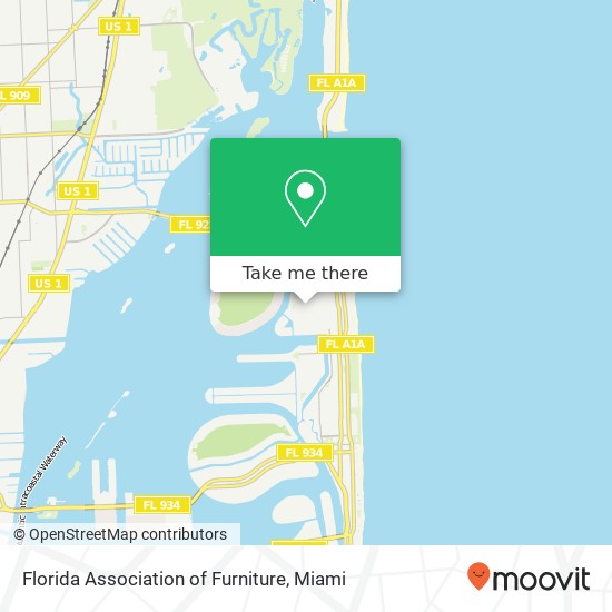 Florida Association of Furniture map