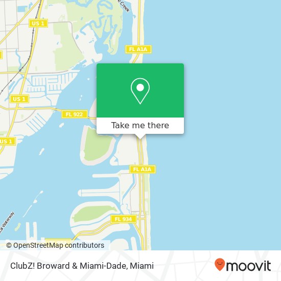 Mapa de ClubZ! Broward & Miami-Dade