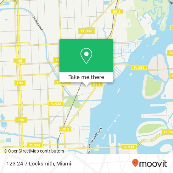 123 24 7 Locksmith map