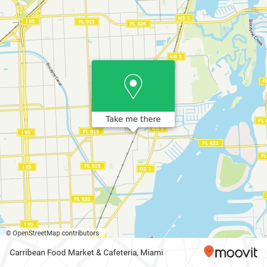 Carribean Food Market & Cafeteria map