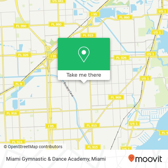 Mapa de Miami Gymnastic & Dance Academy