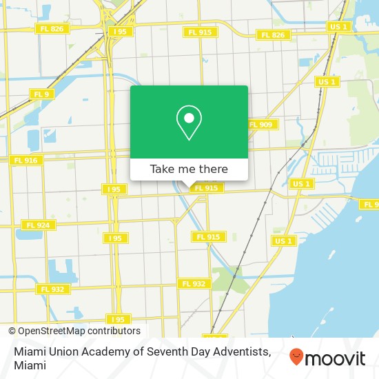 Miami Union Academy of Seventh Day Adventists map