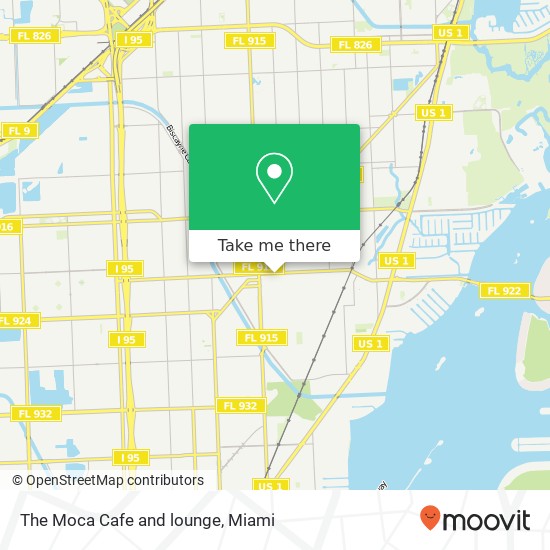 The Moca Cafe and lounge map