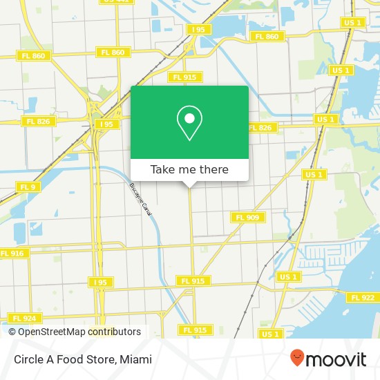 Mapa de Circle A Food Store