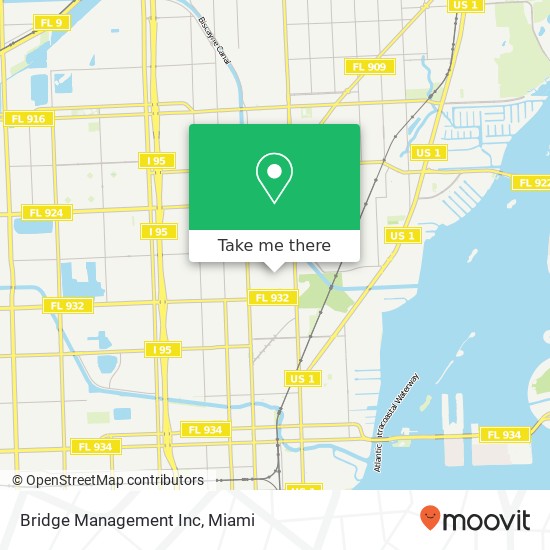 Mapa de Bridge Management Inc