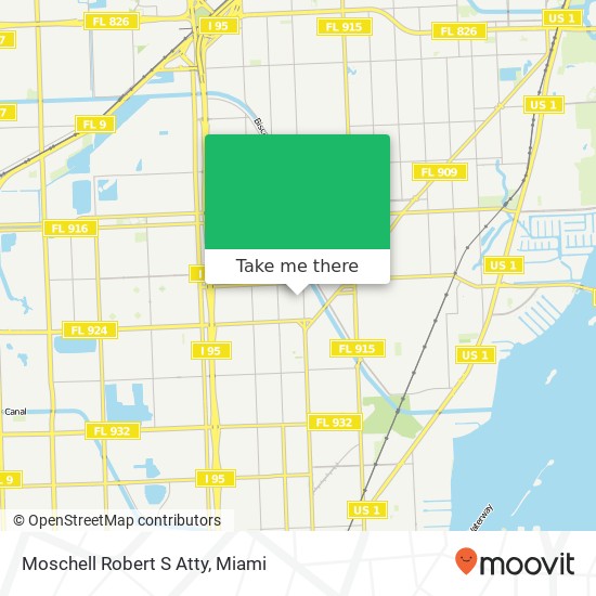 Mapa de Moschell Robert S Atty