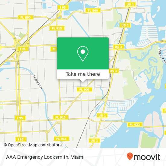 AAA Emergency Locksmith map