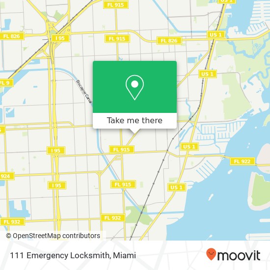 111 Emergency Locksmith map