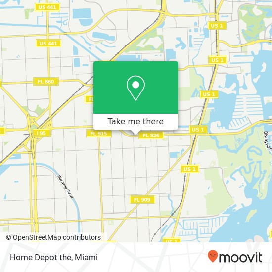 Home Depot the map