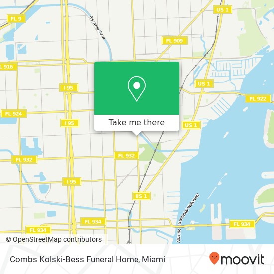 Combs Kolski-Bess Funeral Home map