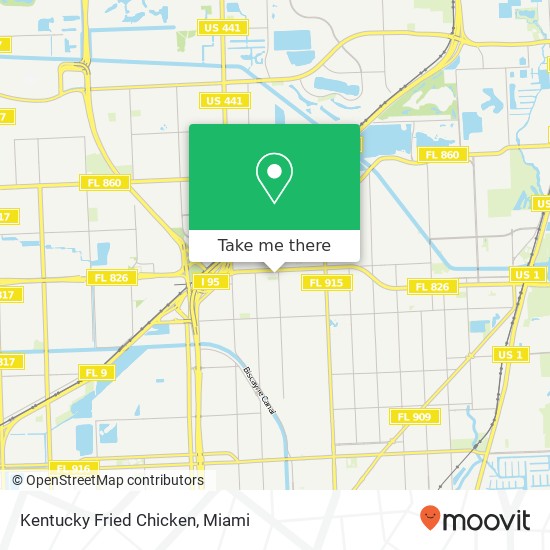 Mapa de Kentucky Fried Chicken