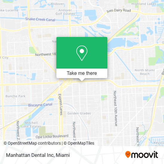 Mapa de Manhattan Dental Inc