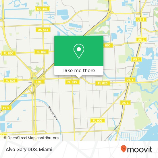 Alvo Gary DDS map